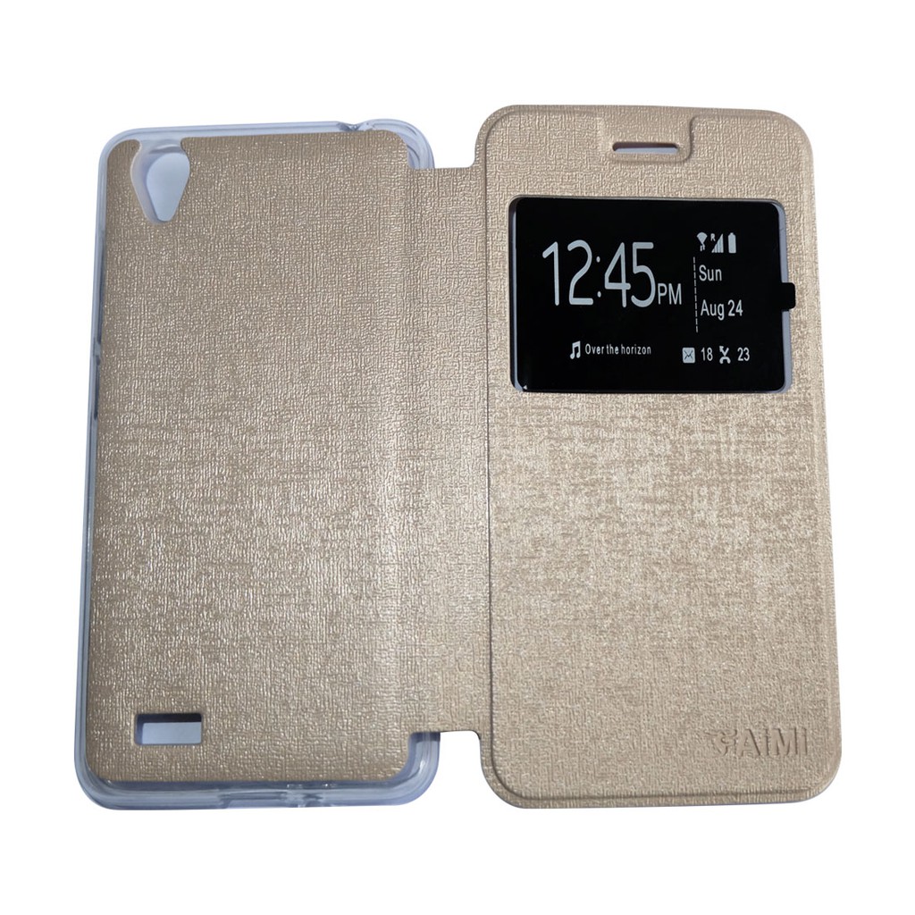 WARNA ACAK Casing Sarung Leather Case Flip Cover Dompet VIVO Y15 Y22 Y21 Y28 Y35 Y51 Y55 X710 XSHOT