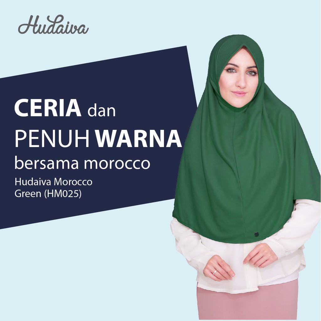 Jilbab Hudaiva Morocco - Hijab Wanita Muslimah - Jilbab Instan Syar'i