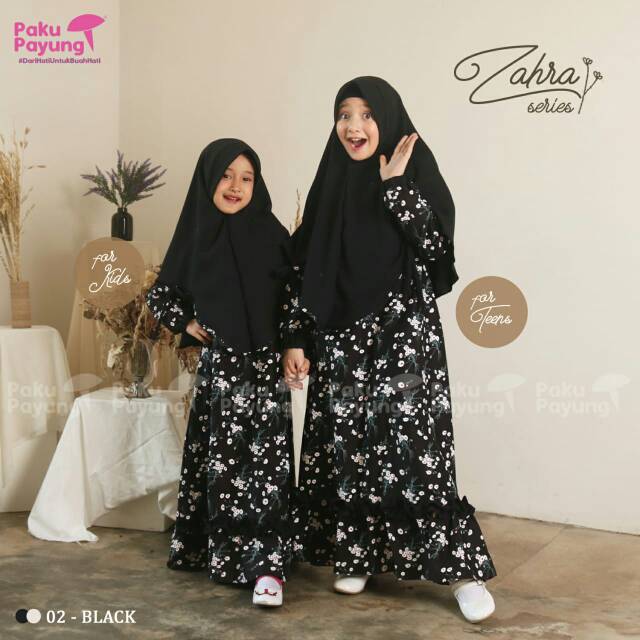 PAKU PAYUNG GAMIS COUPLE BAJU MUSLIM ANAK REMAJA 4-13 TAHUN