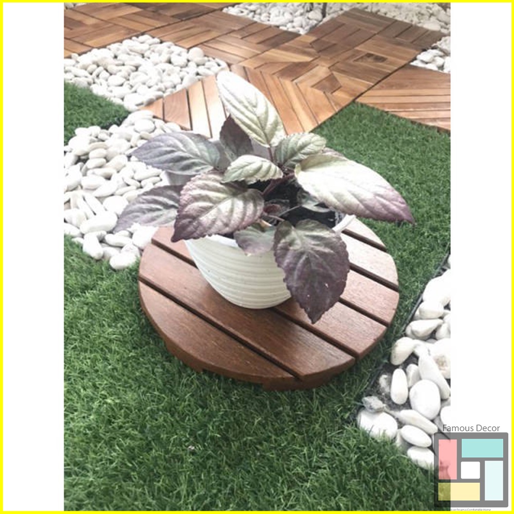Alas Pot Bunga Tatakan Pot Bunga Kayu Hiasan Rumah Pot Kayu Rak Dinding Rak Kayu Tatakan Kayu