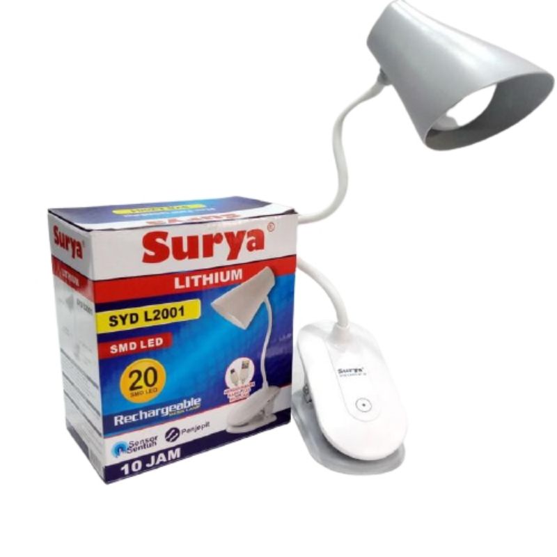 Lampu Belajar / Lampu Meja LED Emergency Portable Surya SYD L2001 Recharge