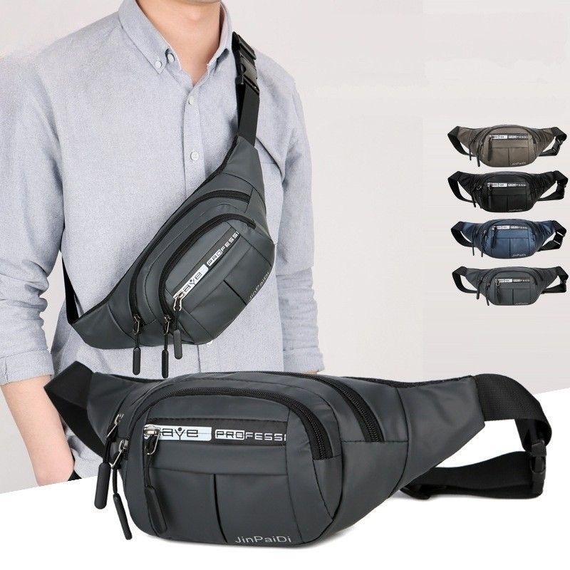 Tas Pinggang Pria Import  Tas Selempang Pinggang Pria Anti Air Waistbag Pria Import