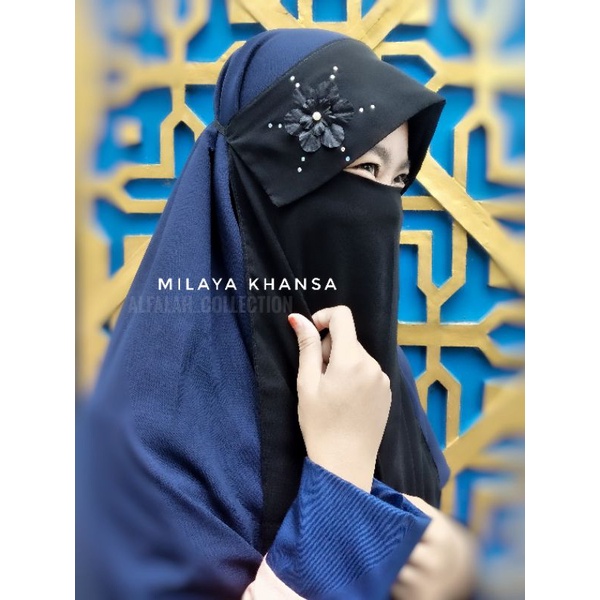 NIQOB MILAYA KHANSA (niqab cadar bandana temboro termurah terbaru)