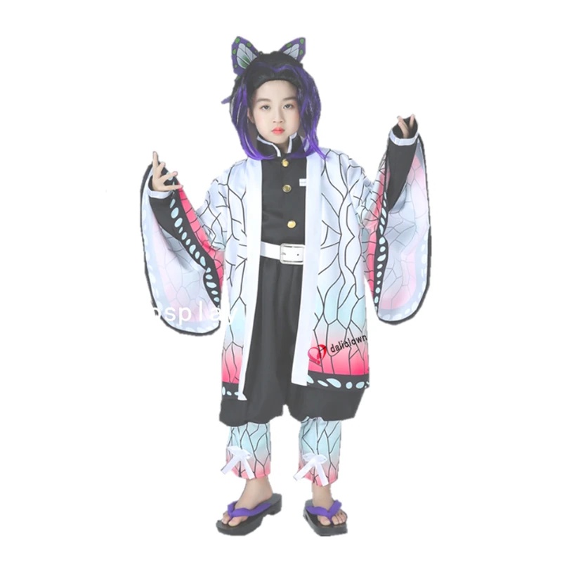 kostum cosplay anak demon slayer kimetsu no yaiba tanjiro nezuko shinobu zenitsu giyuu japan anime