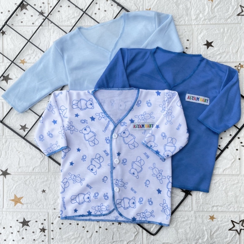 3 PCS Baju Bayi Lengan Panjang Baju Bayi Baru Lahir Baju Bayi Newborn Baju Bayi Cewek Baju Bayi Cowok Hampers Bayi Gift Lahiran Bayi SNI DNW BABY