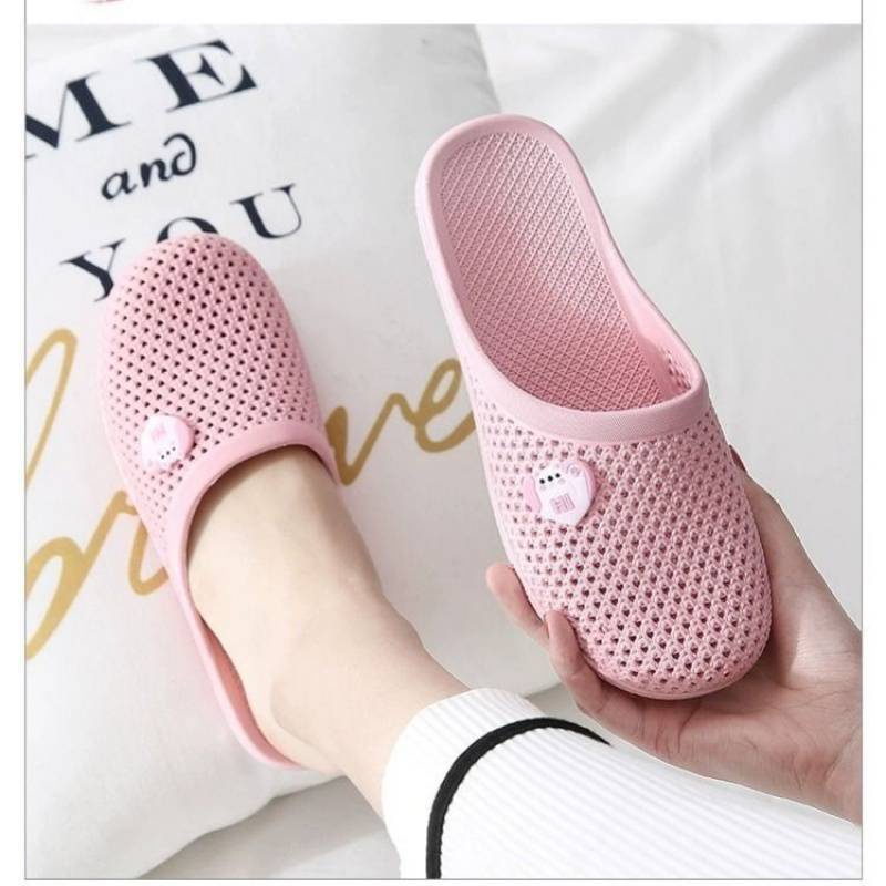 Gobra ♕ SA004 Sandal Slop EVA Import Motif Hi Kitty Fashion Korea Sendal Selop Santai Wanita Karet Rubber Empuk Kamar Mandi Dapur Rumah