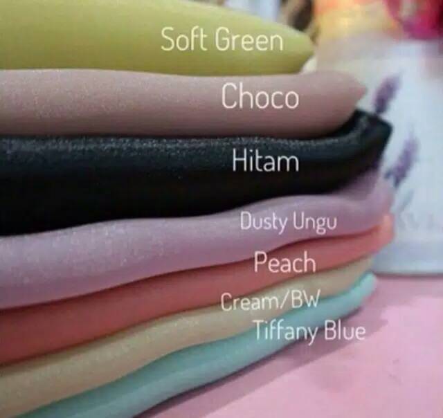 Segiempat segi empat organdi jilbab organza hijab hits kilap Glossy ootd simple pastel tile