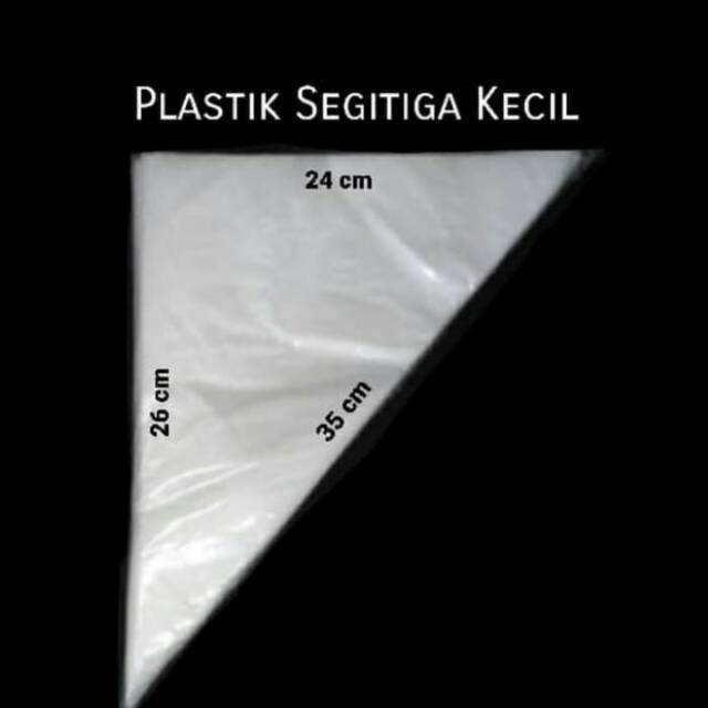 

plastik segitiga/ plastik pipping bag isi kurang lebih 20 pcs