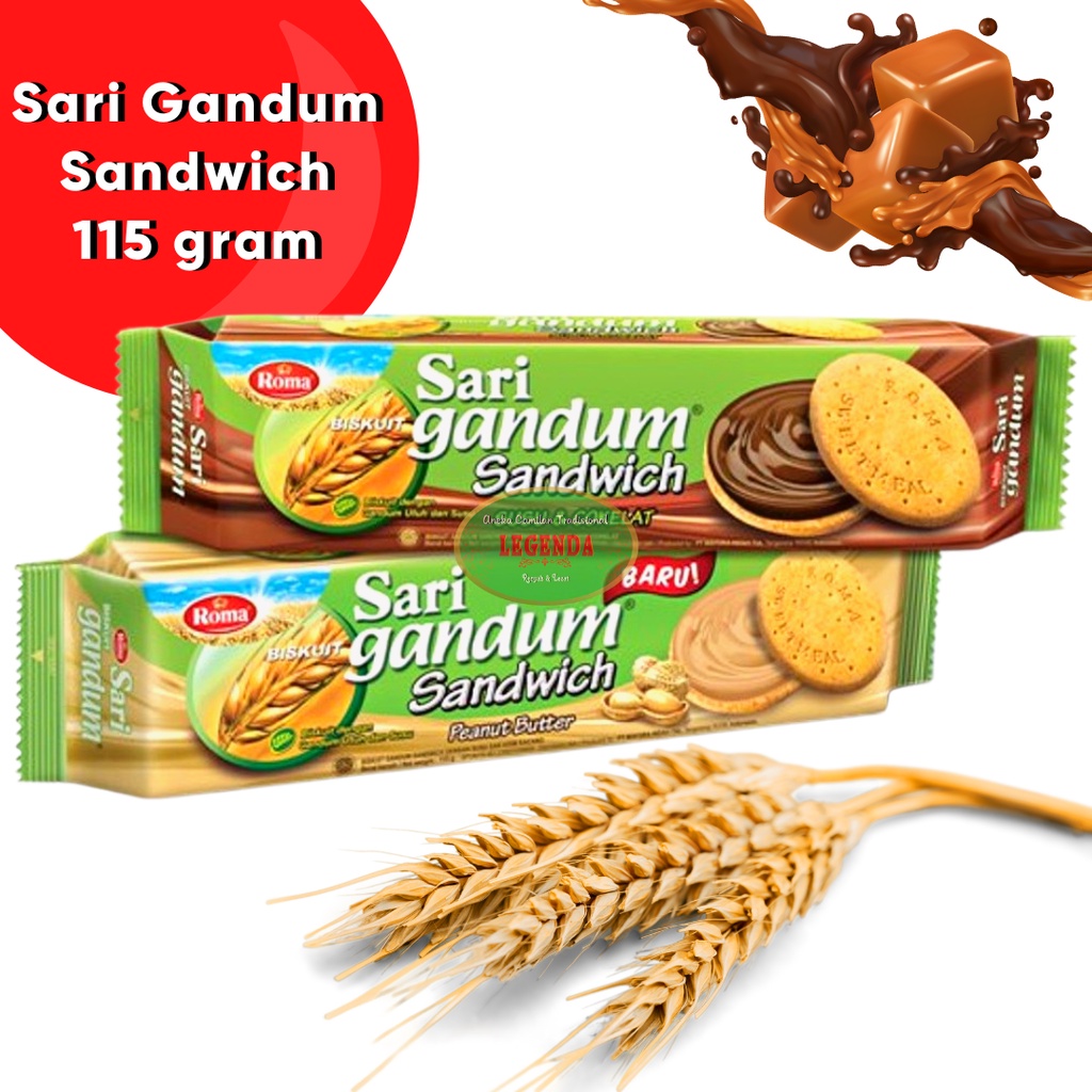 

Roma Sari Gandum Sandwich 108 gram