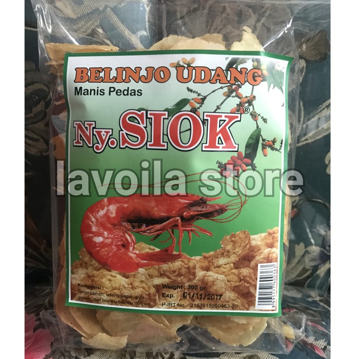 

Krupuk Emping Belinjo Udang Ny. Siok Nyonya Siok Istimewa Manis Pedas ~ kp1027