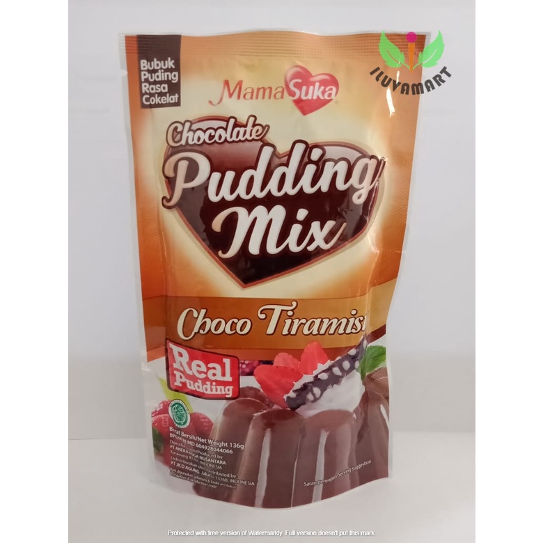 Mamasuka Chocolate Pudding CHOCO TIRAMISU 136gr Bubuk Puding Coklat