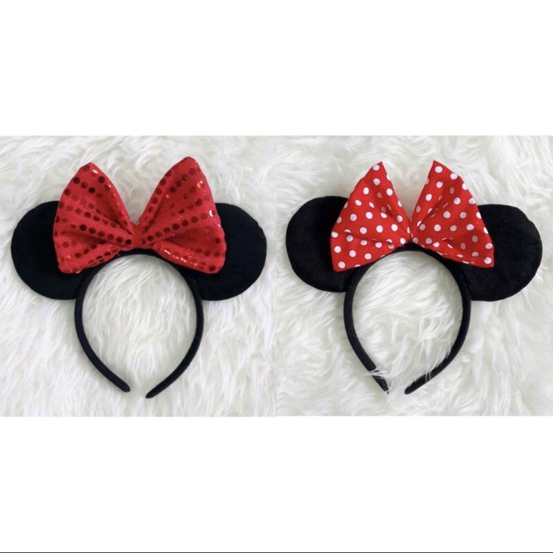 Bando Minnie Mouse Kostum Minniemouse Pita Polkadot Karakter Minnie