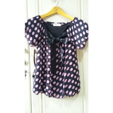 Preloved pink polkadot MOST size S