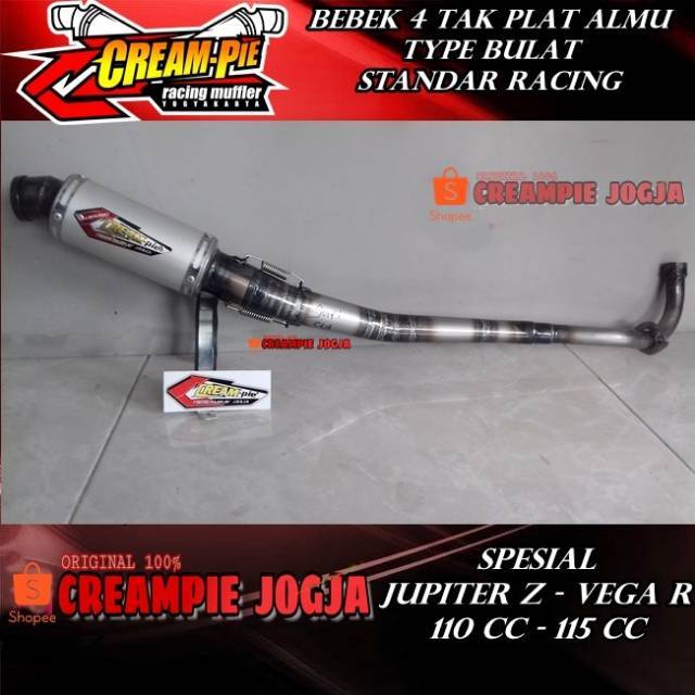 Knalpot Creampie Jupiter Z Knalpot bebek Plat Bulat Original Creampie Jogja
