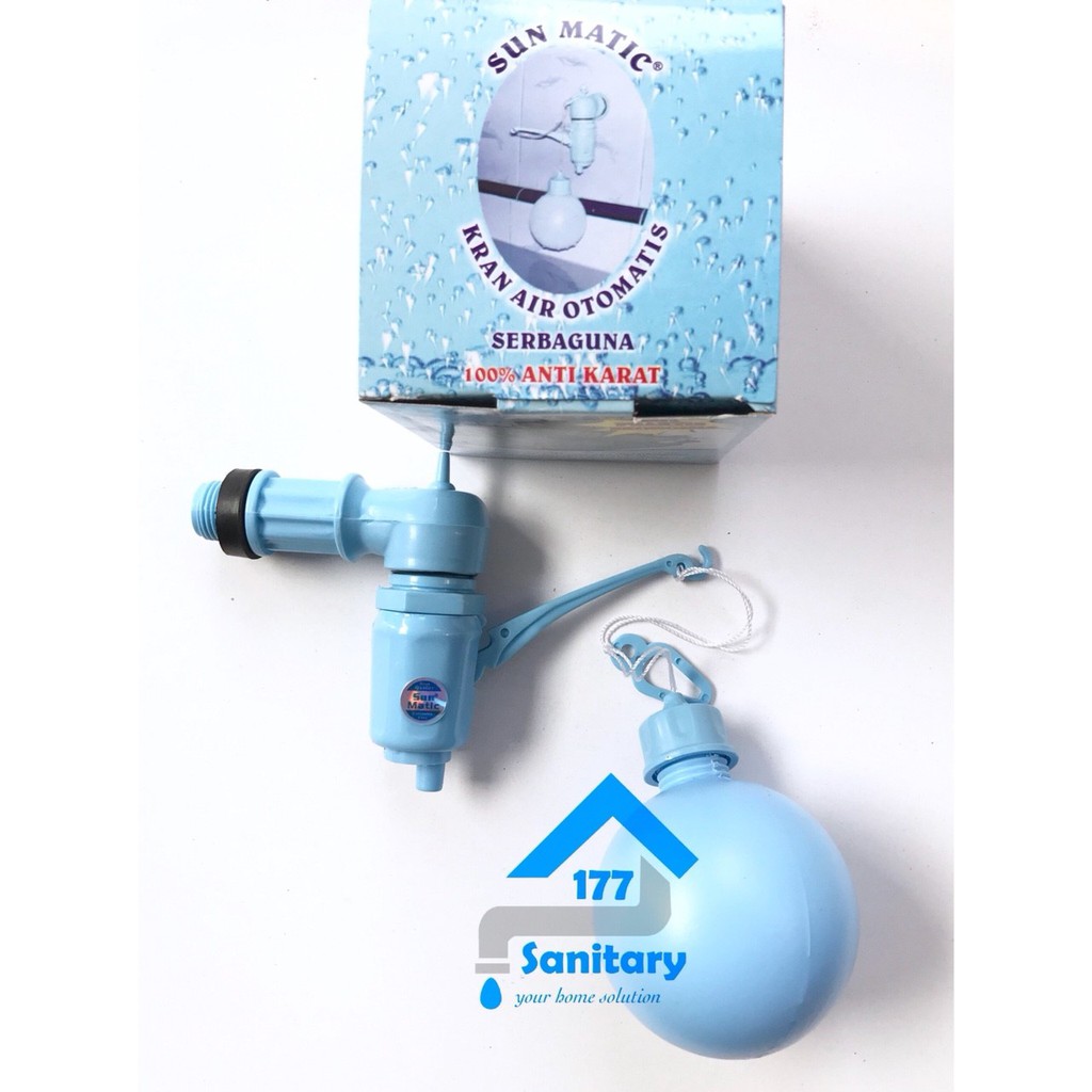 Kran air otomatis Sunmatic / pelampung air bola otomatis keran air serba guna sun matic sanitary177