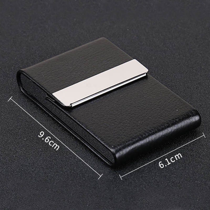 FOCUS Kotak Bungkus Rokok Elegan Leather Cigarette Case - B650925 - Black