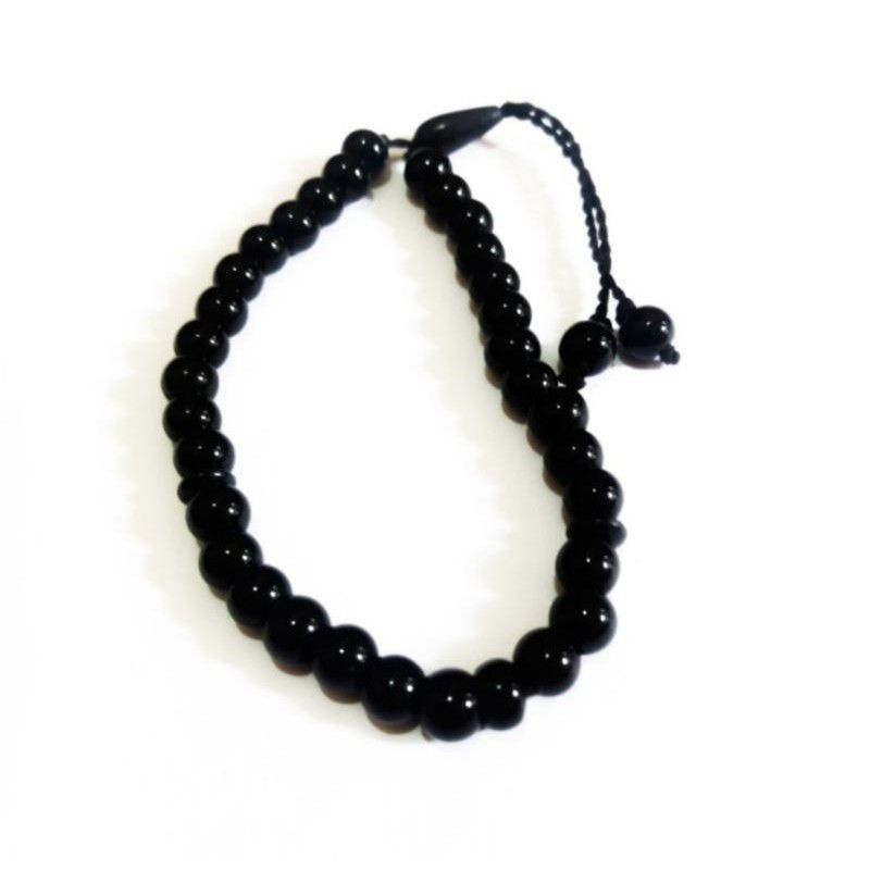 Gelang Tangan Black Jade/Gelang Tasbih 33 Butir Tidak Pudar