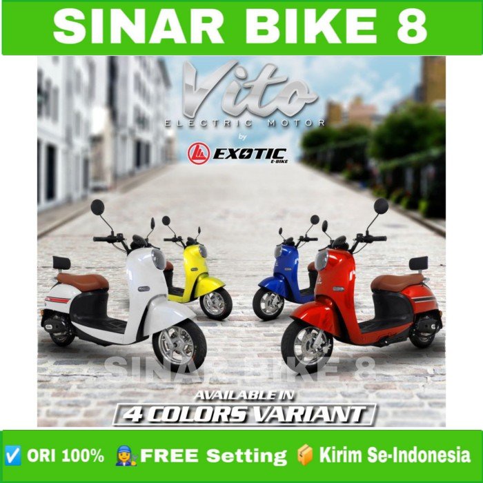 Sepeda Motor Listrik Electric E Bike EXOTIC VITO 1000 Watt