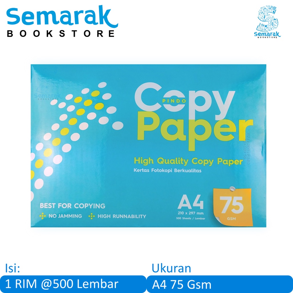 

Copy Paper HVS Kertas Fotokopi Berkualitas A4 75 Gsm [1 Rim @500 Lembar]
