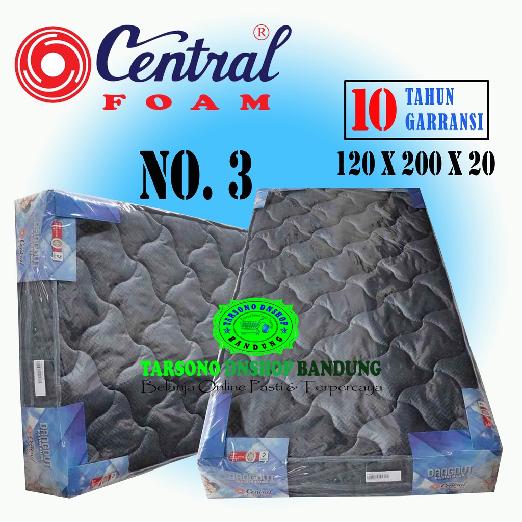 Kasur Busa Dangdut Central Foam / Kasur Busa Double / Kasur busa No. 3 / Kasur Busa 120x200x20 / Tar