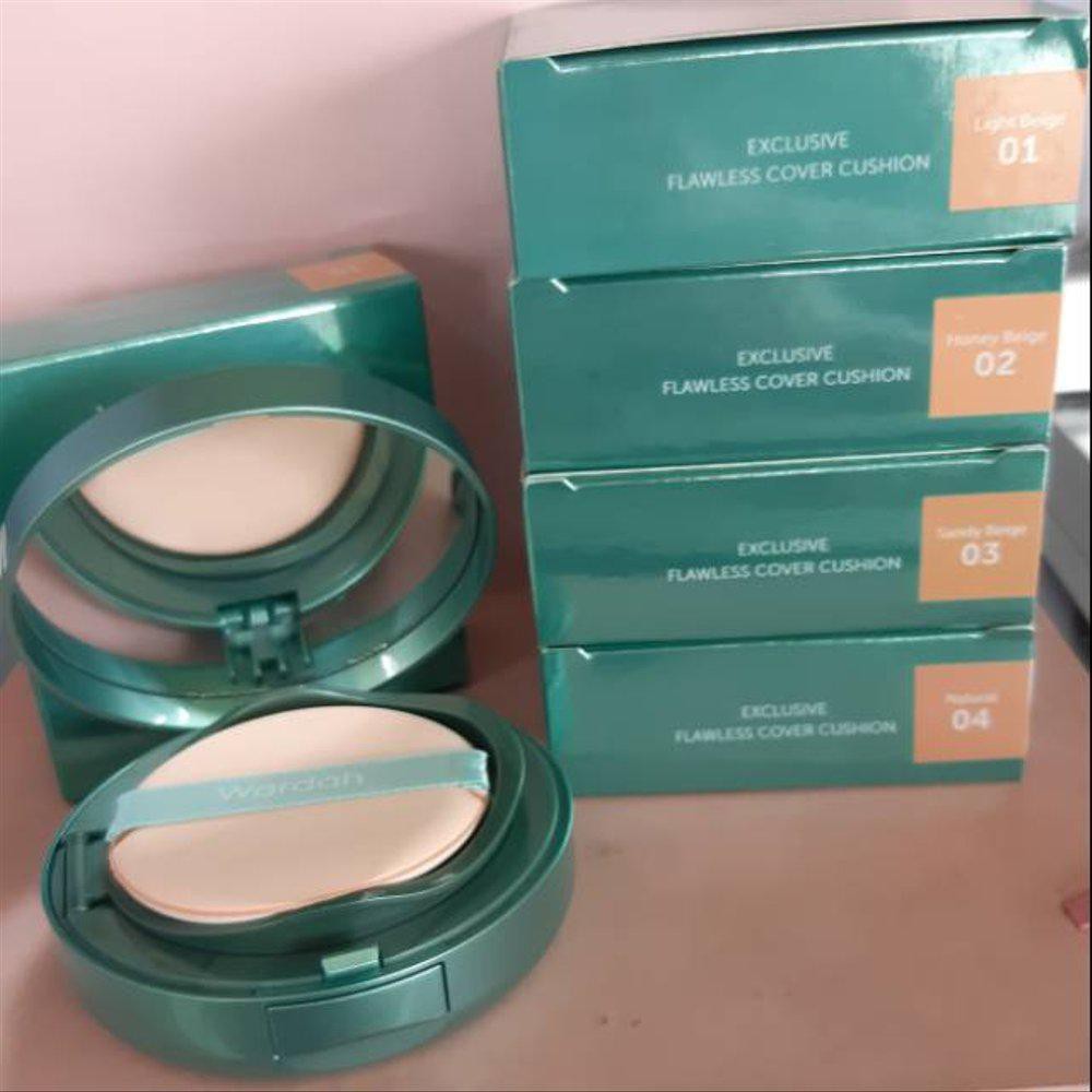 Exclusive Flawless Cover Cushion WARDAH bedak wajah ringan nyaman