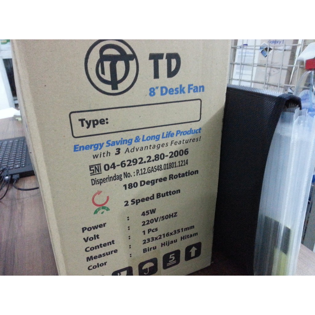 KIPAS ANGIN MEJA / DUDUK / Desk Fan 8inch Twin Dog Murah Awet