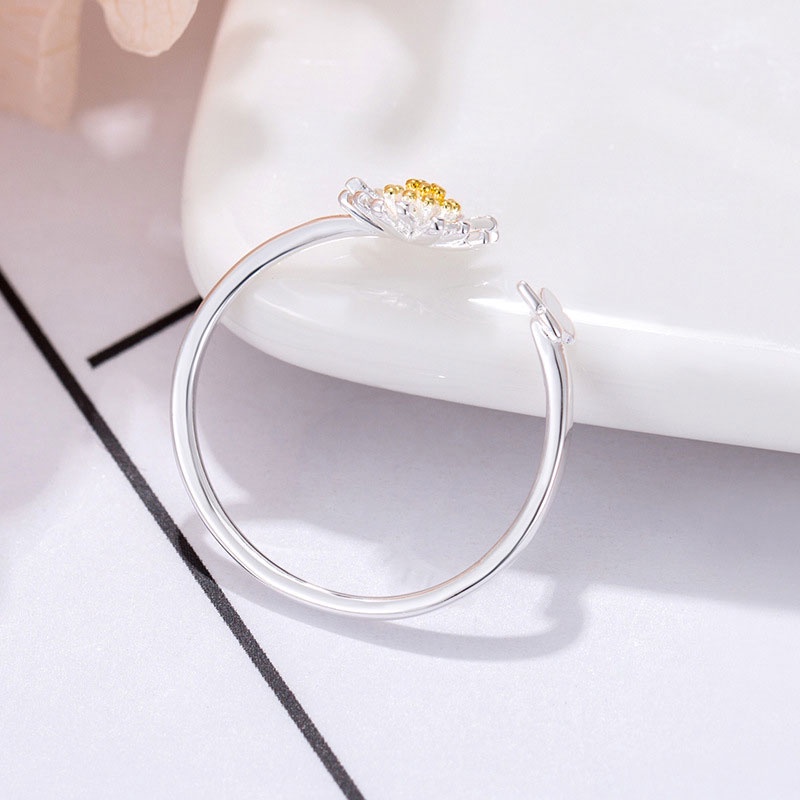 Korean Cincin Daisy Bunga Untuk Wanita Fashion Aksesoris -PD