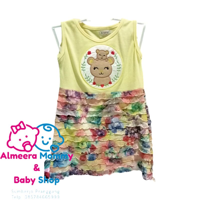 Murah / dress anak perempuan/ dress bayi usia 8-24 bulan.