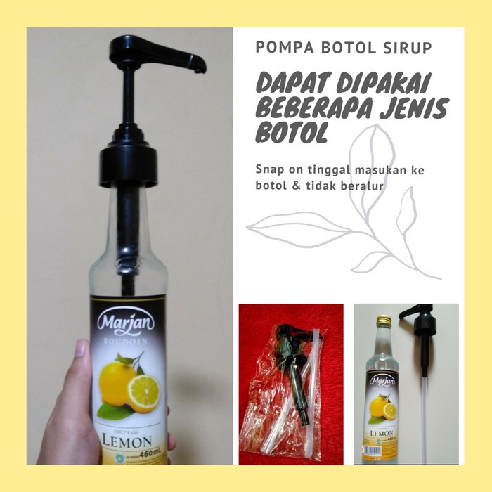 

nh201dd Pompa Botol Sirup Saus - Hitam Ds201Fs