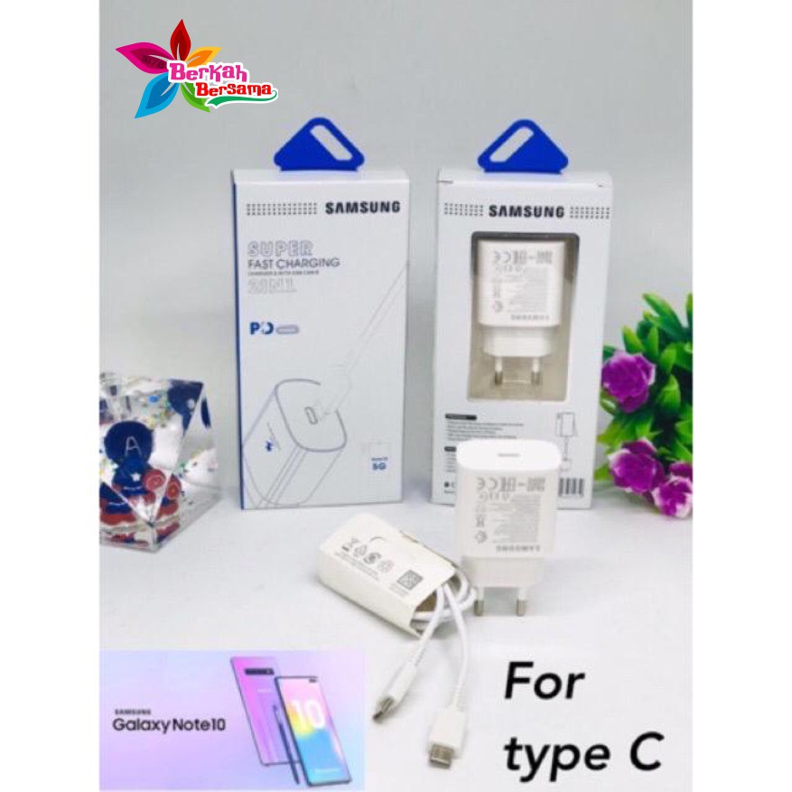 BM083 CHARGER Cashan TYPE C SAMSUNG NOTE10 NOTE10 PLUS S20 S20+ NOTE20 NOTE20+ SUPER FASTCHARGING BB1461