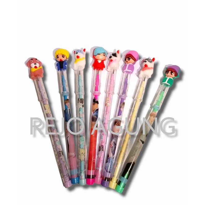

SATUAN ( 1 PCS ) Pensil Bensia Pensil Lantu Pensil Cabut Susun Fancy