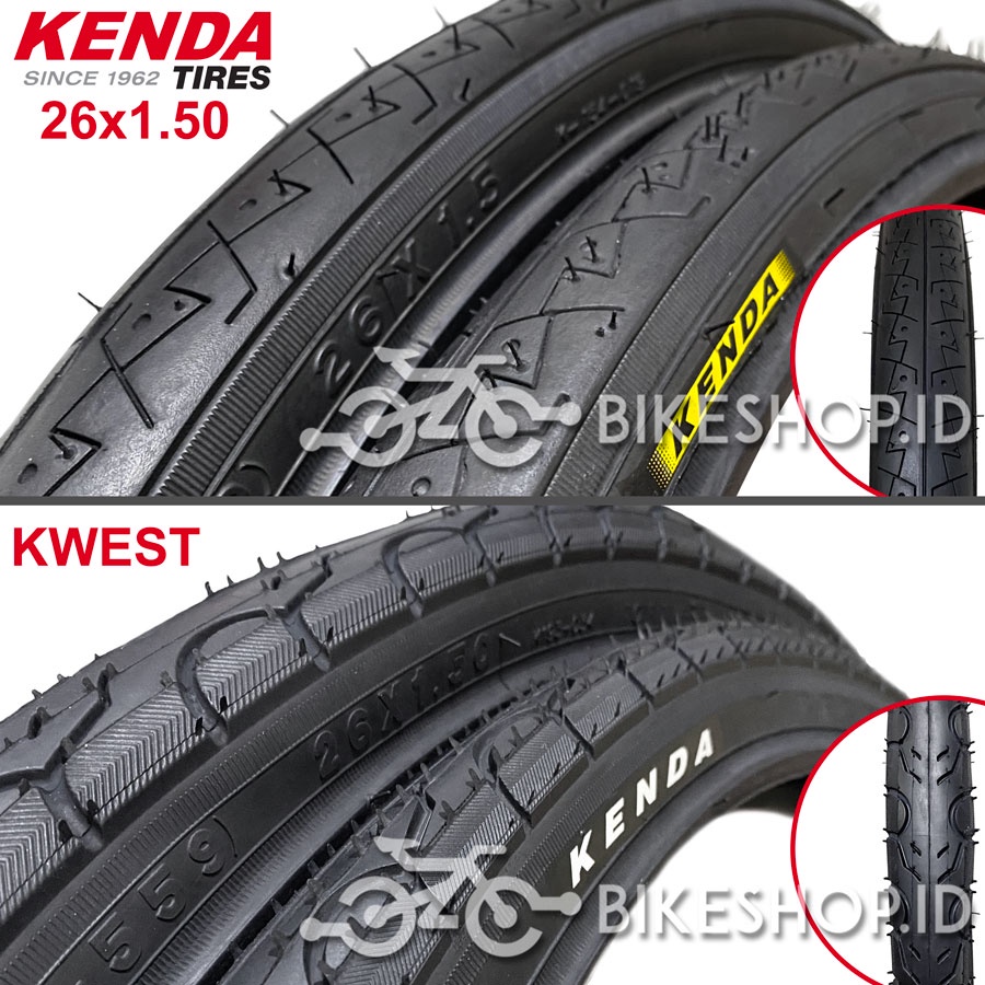 Ban Luar Sepeda Kenda Kwest Ukuran 26 X 1.50 Mini/Mtb 26X150 High Quality