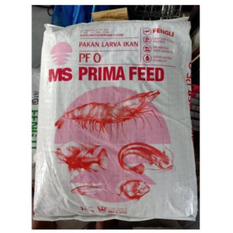 ms prima feed pf 0 100 200 500 800 1000 pakan ikan tenggelam 10 kg tambak lele patin nila udang 10kg