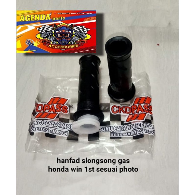 HAND GRIP-HANFAT-HANPAD  HONDA WIN100-GL-CB MERK CKD PASS