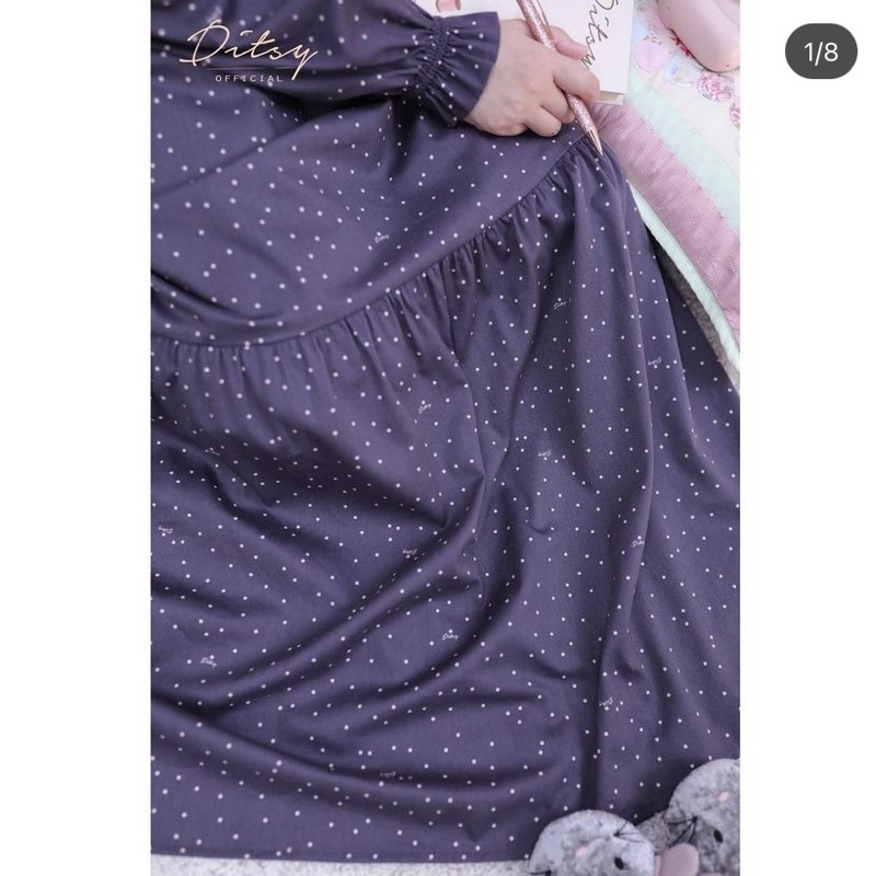 ditsy punto grey size s