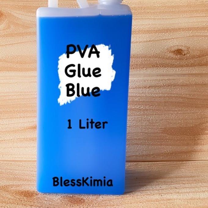 

[udi⭐764] PVA GLUE BLUE 1 LITER-PVA GLUE BLUE SLIME !