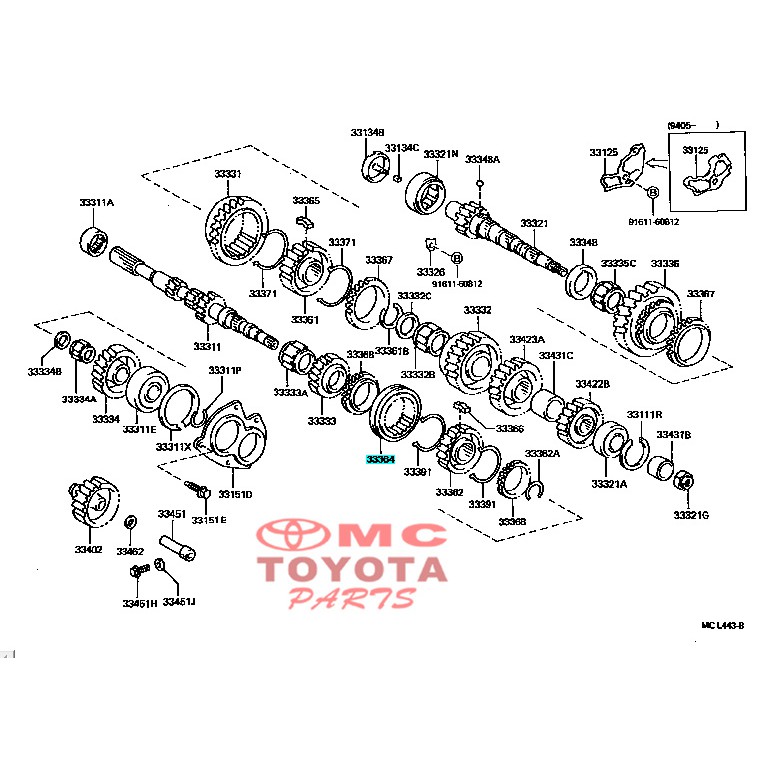 Sleeve Transmission Hub No.2 Corolla Starlet Soluna Corona 33364-12012