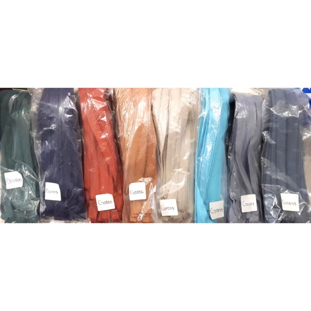 Resleting Jepang Kamisol 40 cm (model jaket bisa dibuka sampai bawah)- 12 pcs