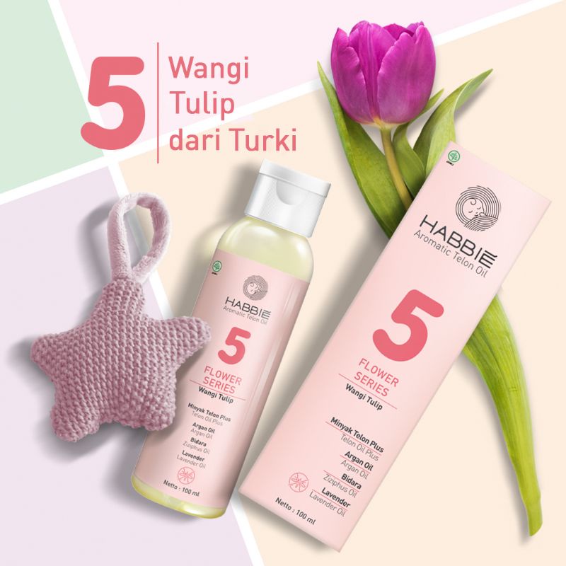 Habbie Aromatic Telon Oil Plus (flower series) No. 5 Tulip-100ml