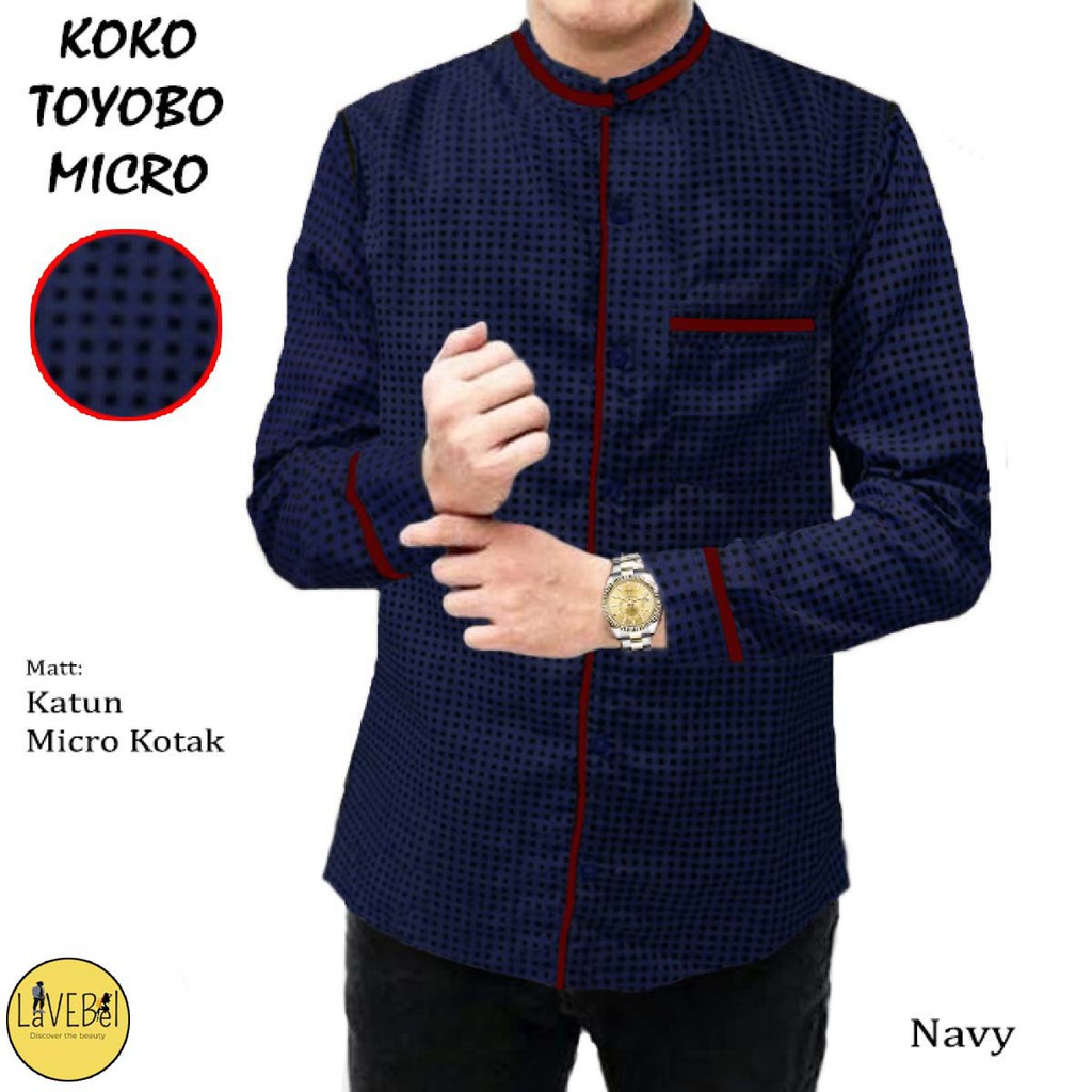 LVB Baju Koko TOYOBO MICRO /Kemeja Pria Lengan Panjang/Baju Muslimin/22545 22547 22549 22551