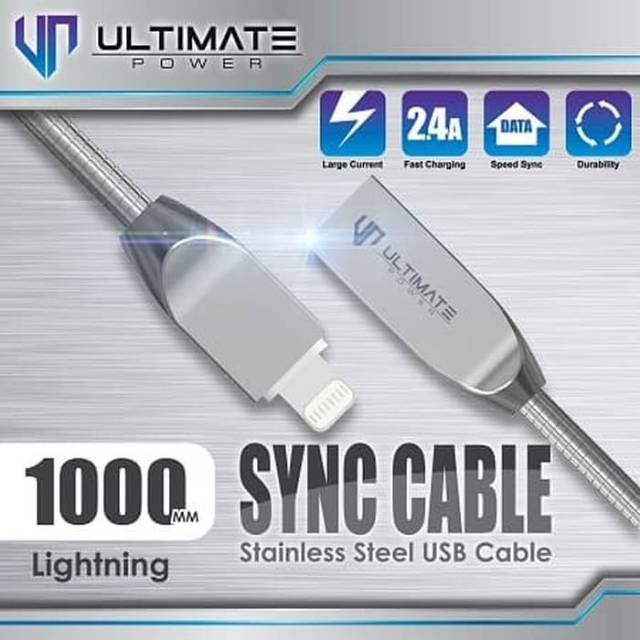 Kabel Data Ultimate Power Stainless Steel 1000m 2.4A