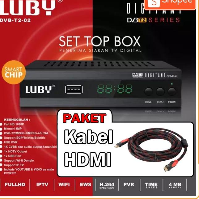 Terbaik LUBY SET BOX DVB T2 02 LUBY TV SIARAN DIGITAL RECEIVER BISA Youtube
