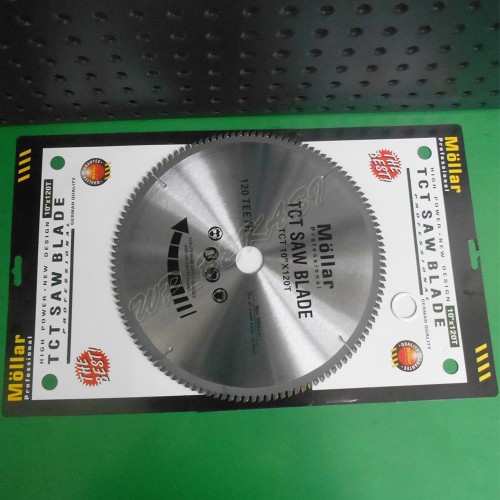 Mollar Tct Saw Blade Multifungsi 10x120t For Mata Mesin Miter Saw Aluminium Table Saw Kayu