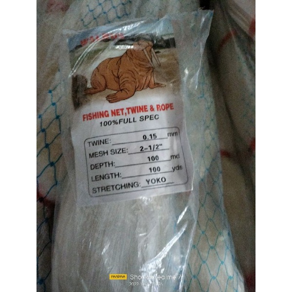 JARING BURUNG JARING PENGHALAU BURUNG SAWAH LEBAR 6.2Meter X 90 METER