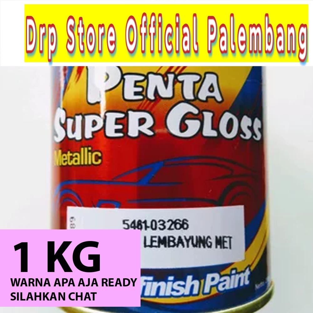 Cat Penta Gloss 1 KG Mutiara Lembayung Ungu kuning merah biru putih gold pearl Ready Warna Apa Saja