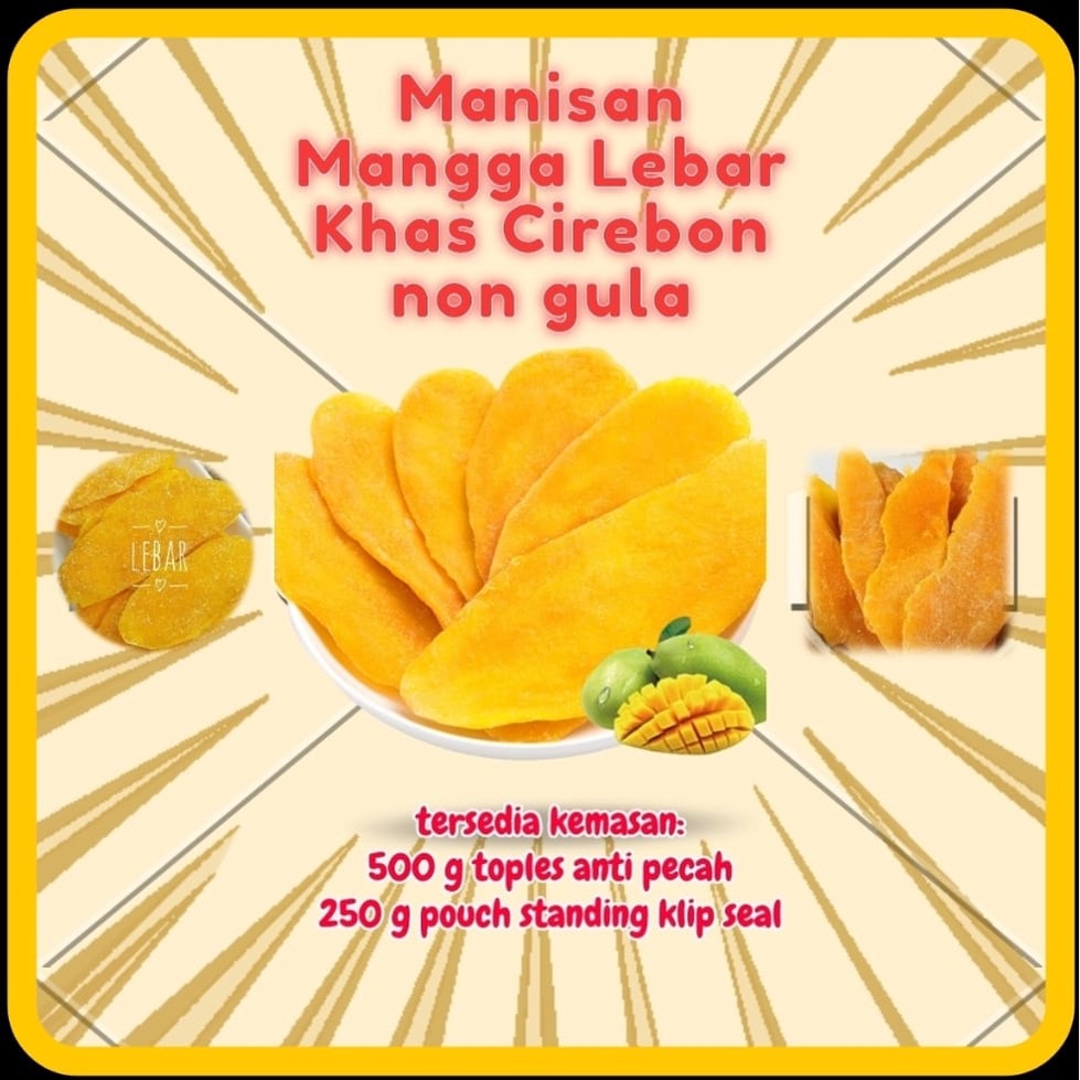 Manisan Buah Mangga Lebar Madu, Cabe pedas Gula, Stick Gula, Cermai Cerme Khas Asli Oleh2 Cirebon Hi