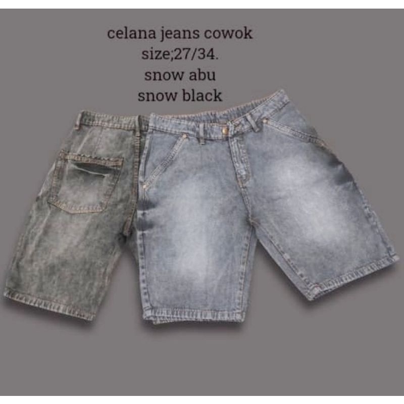 Celana jeans cowok pendek