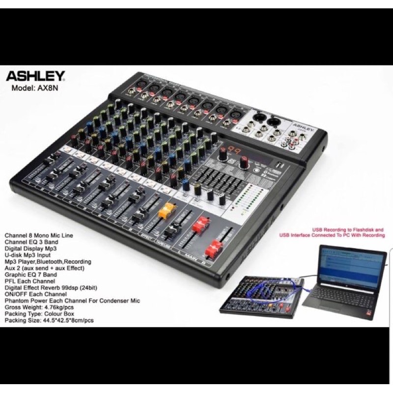 Ashley Mixer AX 8N Original 8 Channal