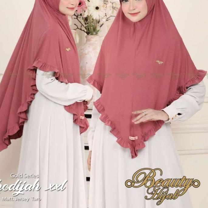 NEW PRODUCT  8.8 (Ori beauty Hijab) TARO KHADIJAH XXL GOLD SERIES •hijab instan jersey taro jumbo•be