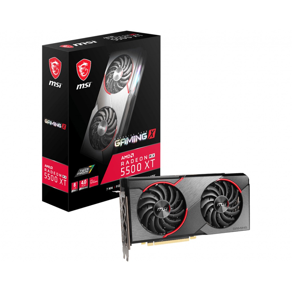 Msi Rx 5500 Xt Gaming X 8g Gddr6 5500xt 8gb 128bit Vga Card Amd Radeon Shopee Indonesia